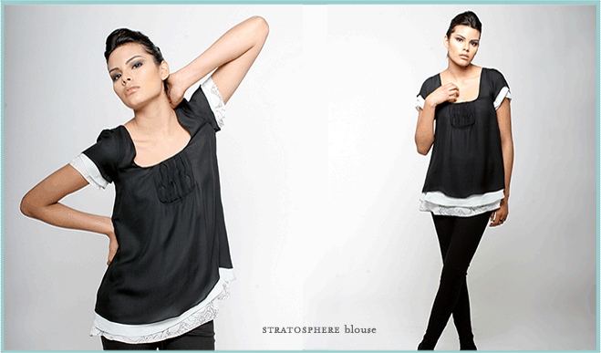 Kate Linstrom STRATOSPHERE blouse